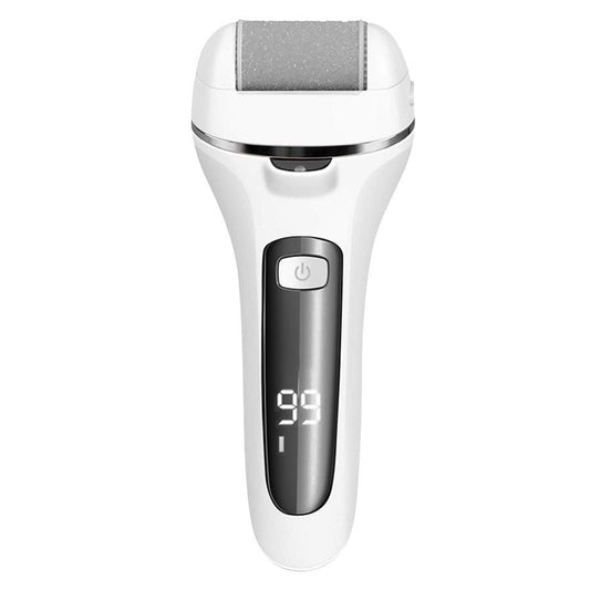 【wavy chic】Callus Remover for Feet, Professional Pedicure Tools Foot Care Kit, Foot Scrubber Electric Feet File, 3 Rollers, 2 Speed, Battery Display