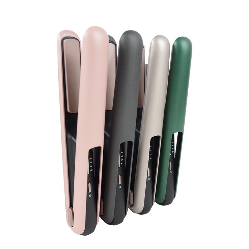 【wavy chic】Cordless Hair Straightening Iron, Portable Heated Hair Straightener