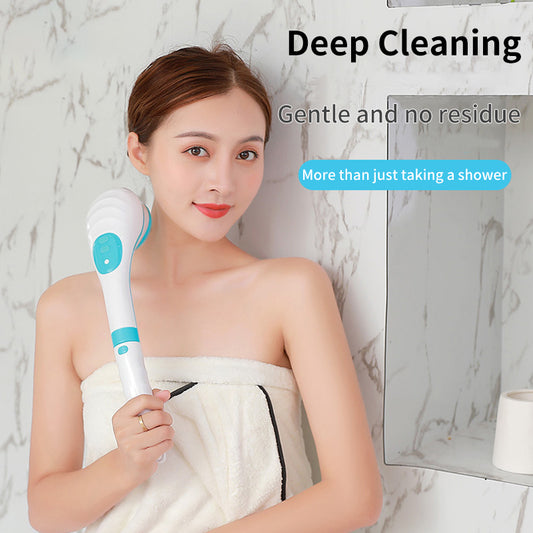 Electric Bath Brush Multifunctional Silicone With Handle Automatic Bath Cleaning Massage Body Brush